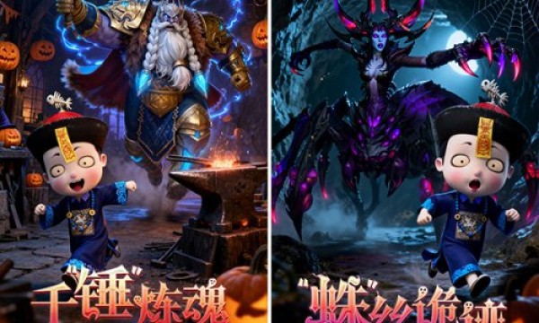 魔域x僵小鱼万圣节联动：同款跟宠免费得直播互动派好礼